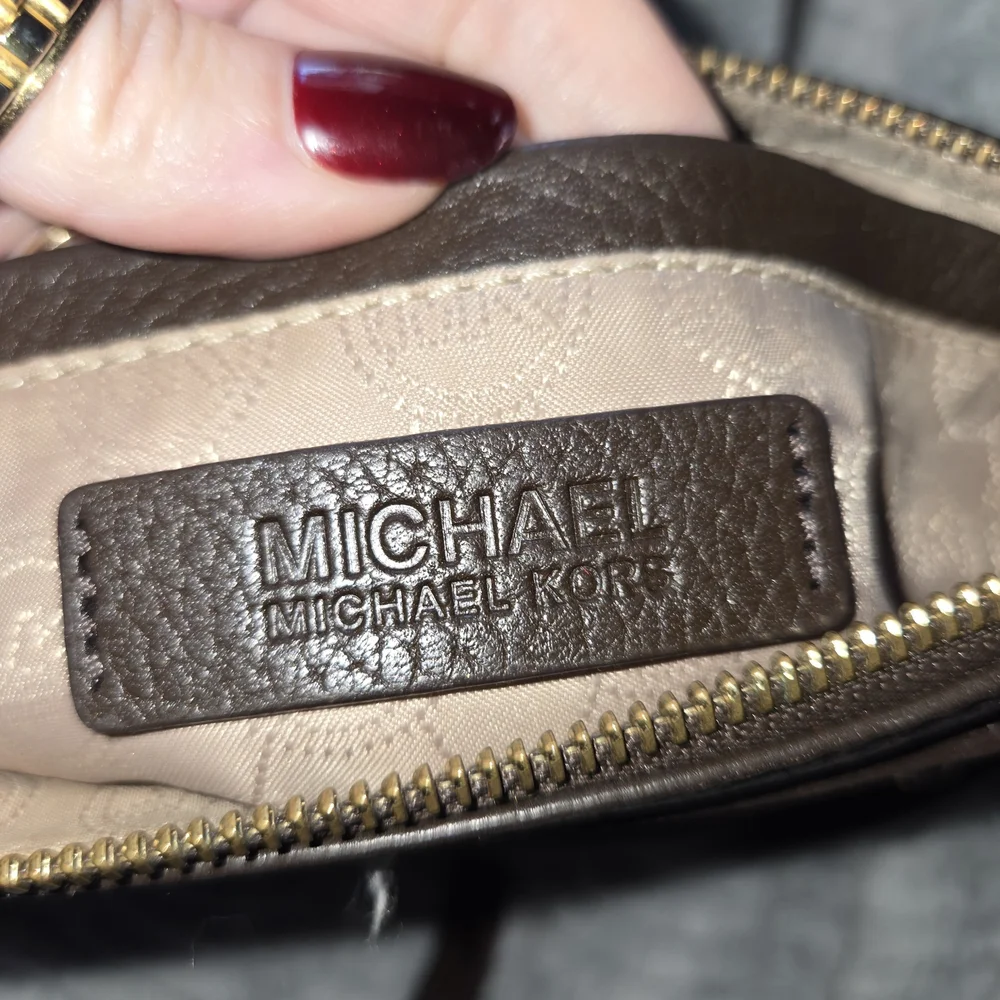 Michael Kors Dark Brown Leather Crossbody Bag - Picture 7 of 9
